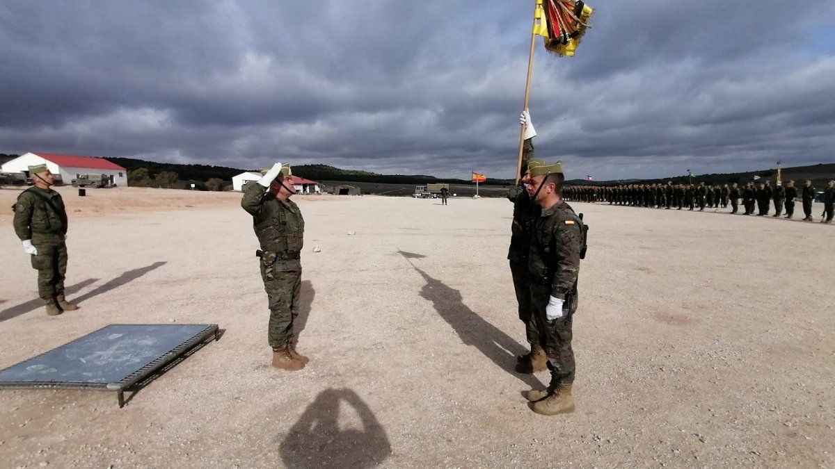 El coronel Luis Cepeda se despide en Chinchilla (Albacete).
