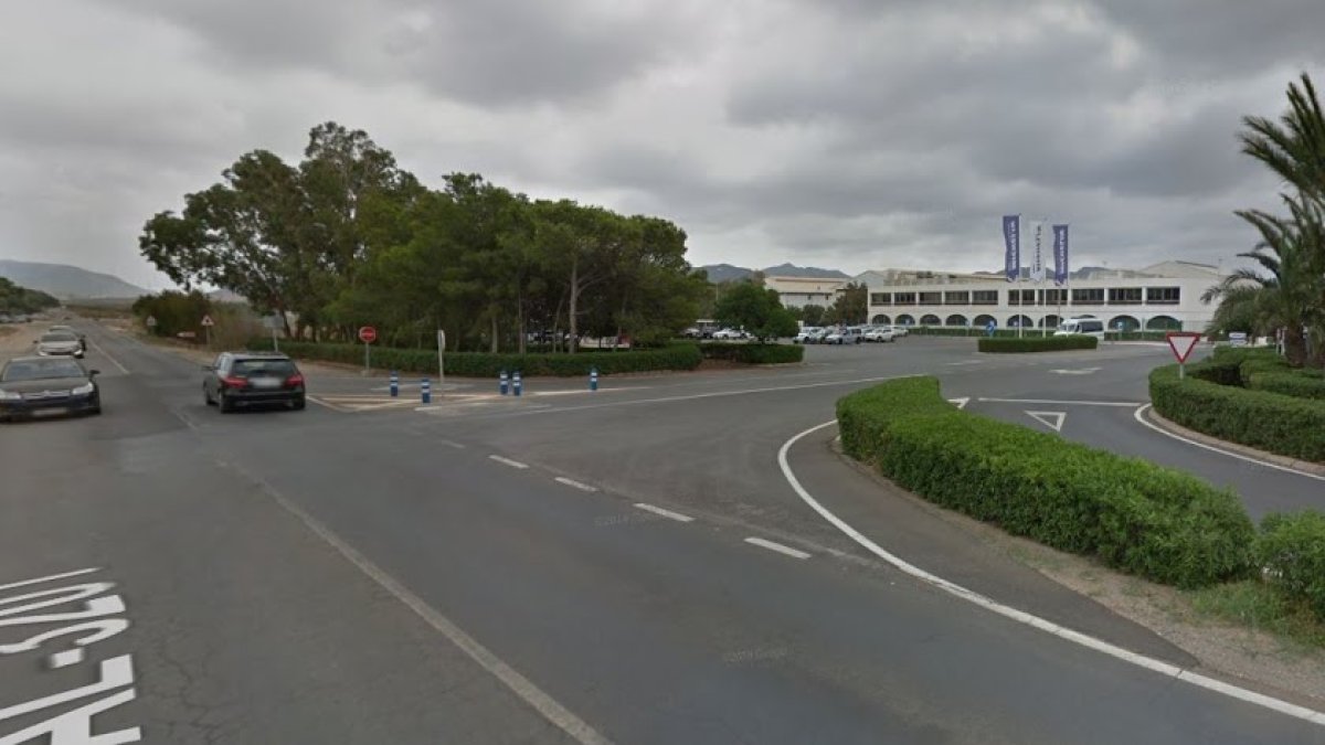 Captura de pantalla de Google Maps de la carretera AL3201.