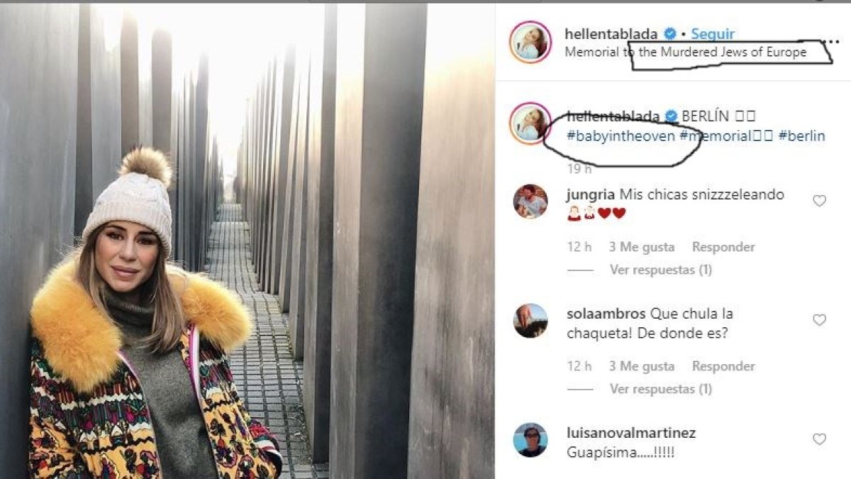 Imagen publicada por Elena Tablada en Instagram.