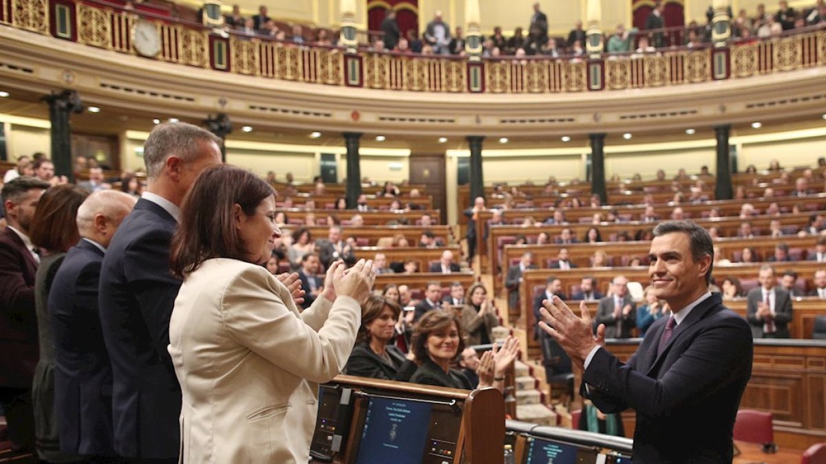 Pedro Sánchez, en el Congreso de los Diputados.