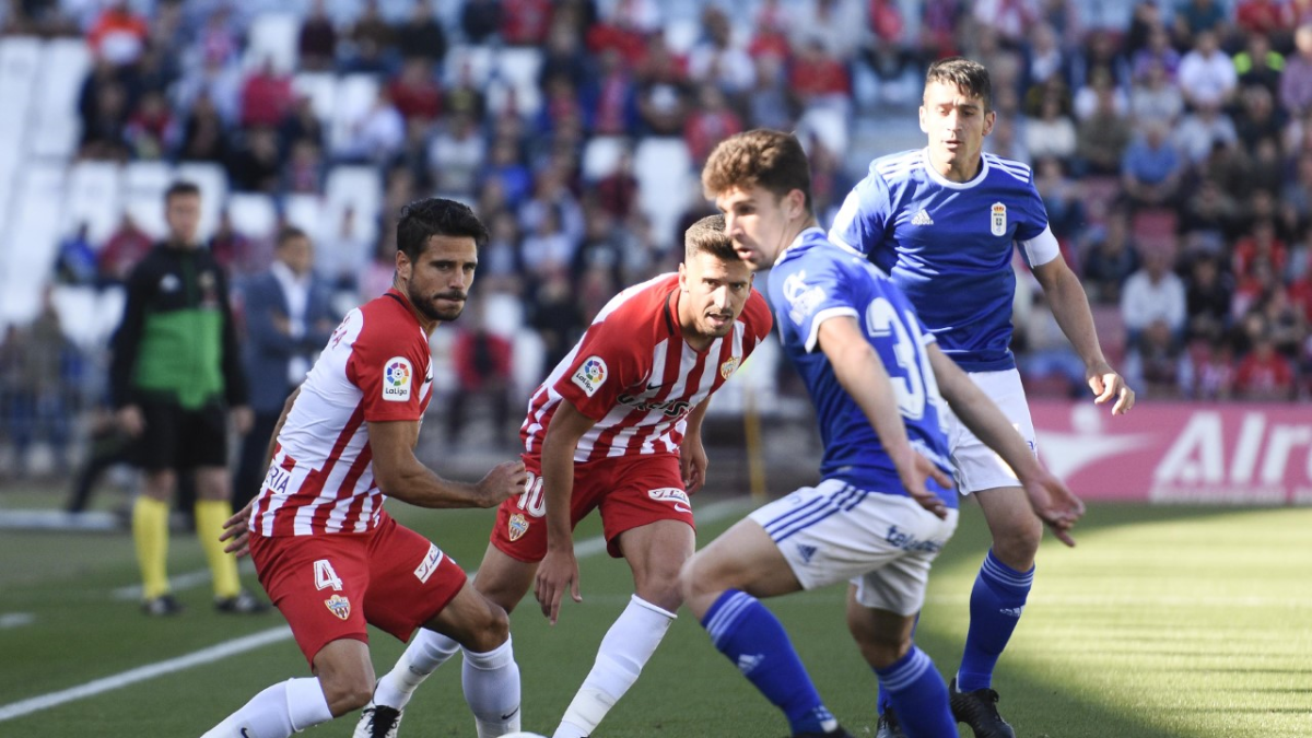Romera en el partido de la pasada temporada ante el Real Oviedo.