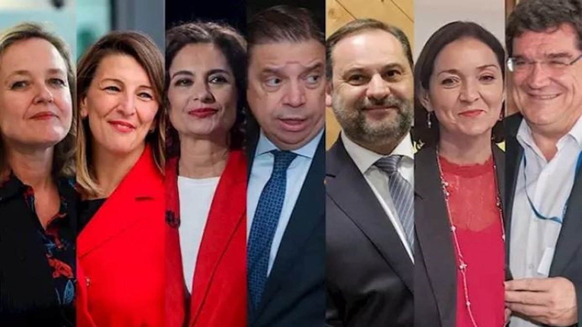 Los nuevos ministros del área económica.