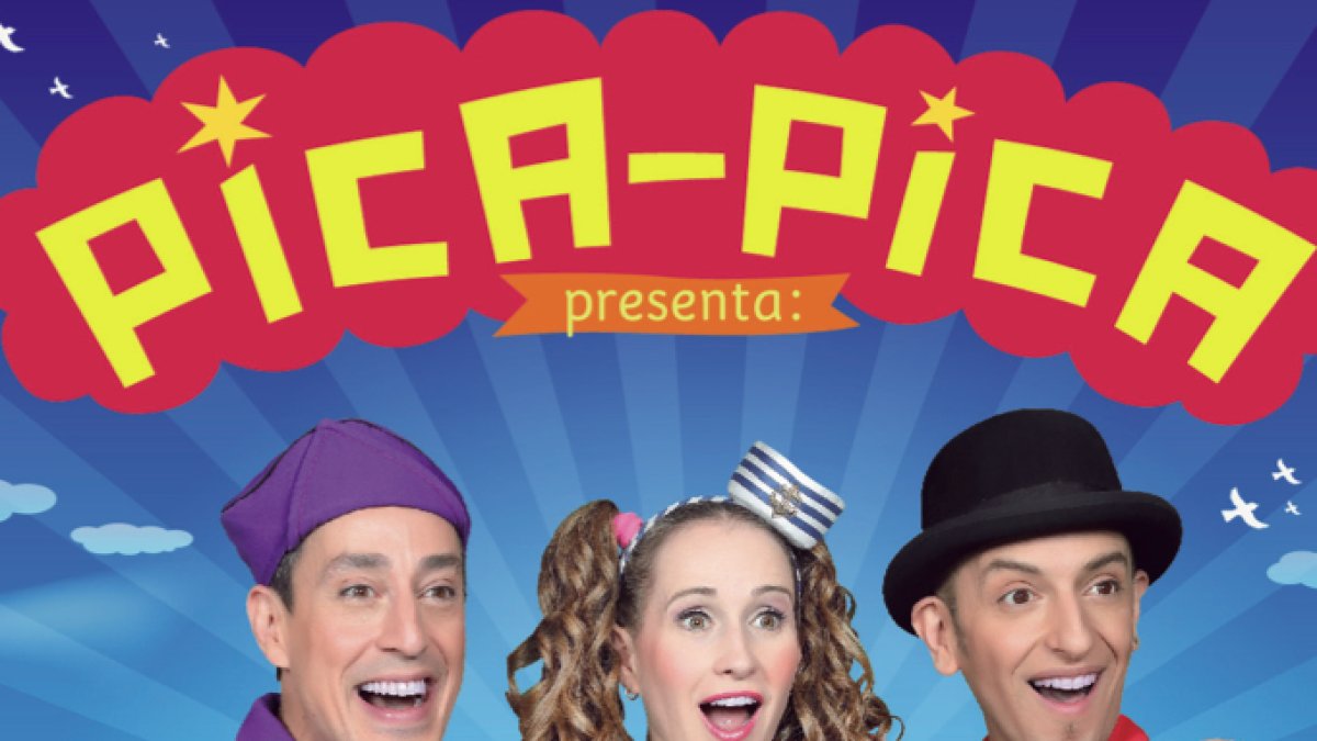 Cartel del Espectáculo Pica Pica para público familiar en Roquetas de Mar.