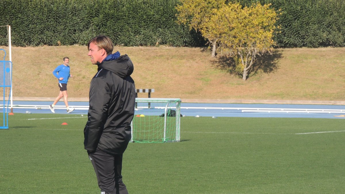 El míster del Almería.