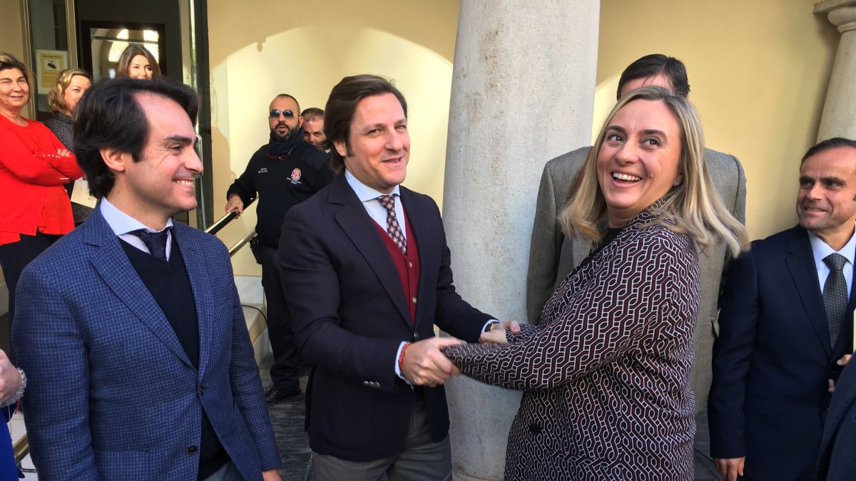 La consejera de Fomento, el lunes en Almería.
