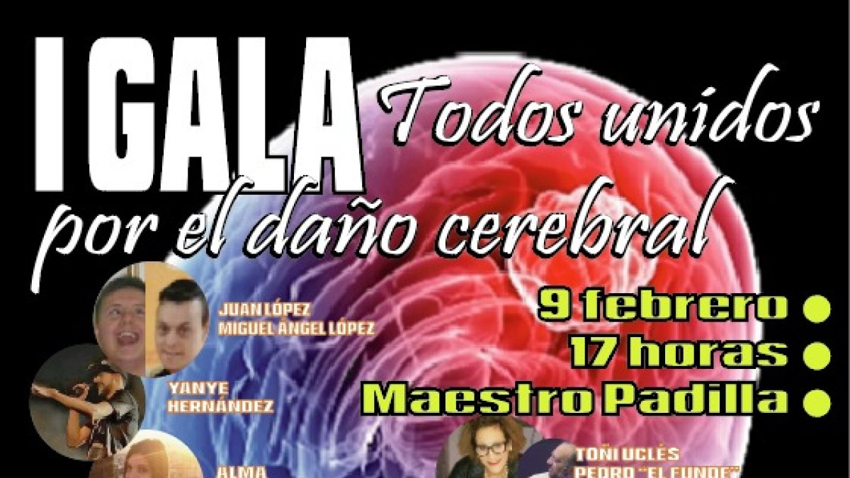 Cartel anunciador de la gala benéfica.