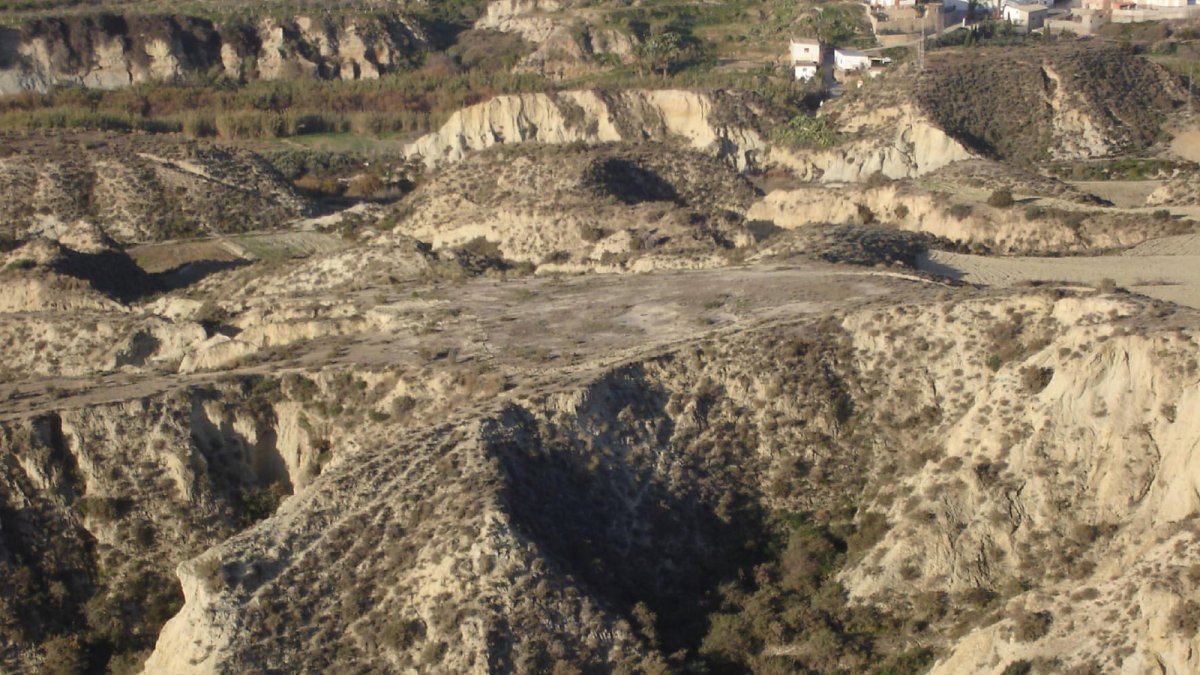 Imagen del yacimiento arqueológico El Garcel, en el municpio de Antas.