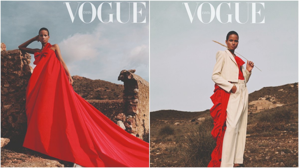 Dos de las imágenes publicadas en la revista. / Fotos: Anya Holdstock.