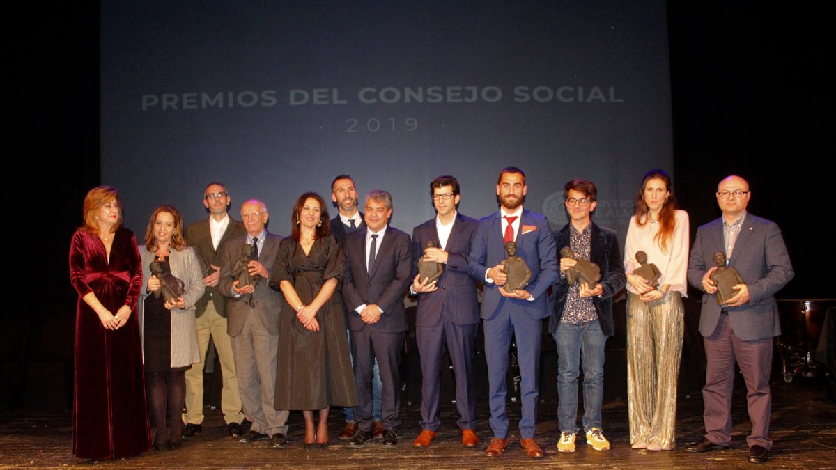 Galardonados de los Premios del Consejo Social de la Universidad de Almería.