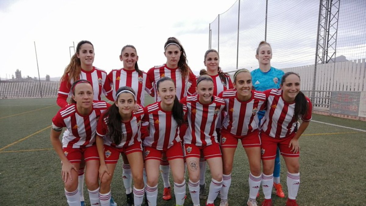 El once del Almería Femenino ante el Betis B.