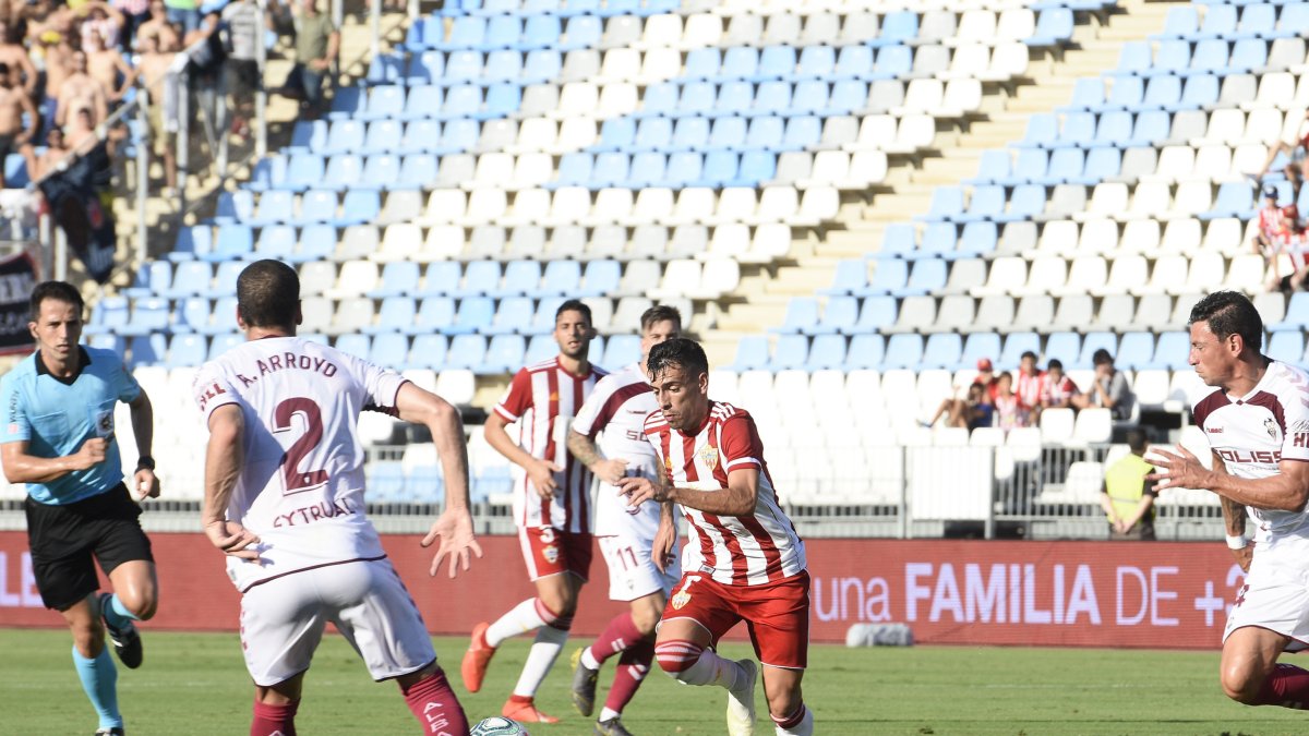 Gaspar en el Almería-Albacete.