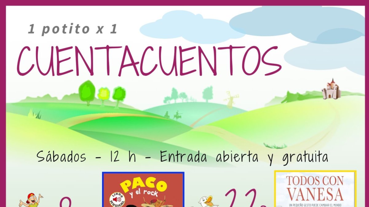 Calendario 1 potito x 1 cuentacuentos en Librerías Picasso con Queidea  y a favor del Banco de Alimentos de Almería.