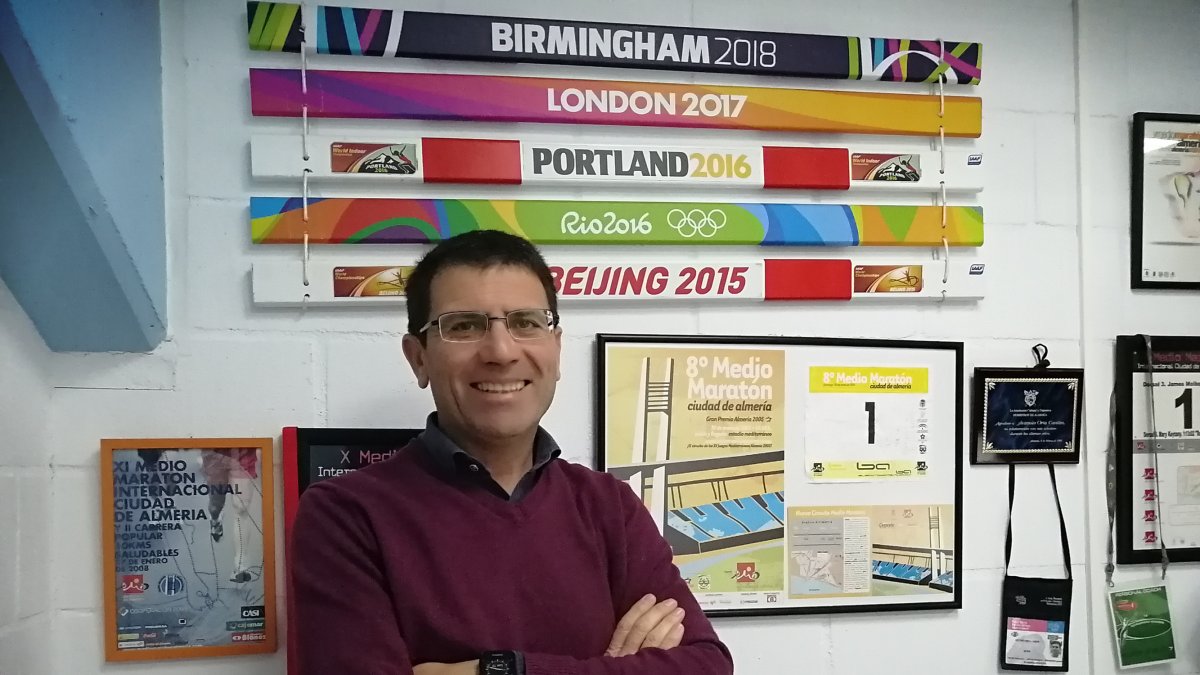 Antonio Orta en el Patronato de Deportes.