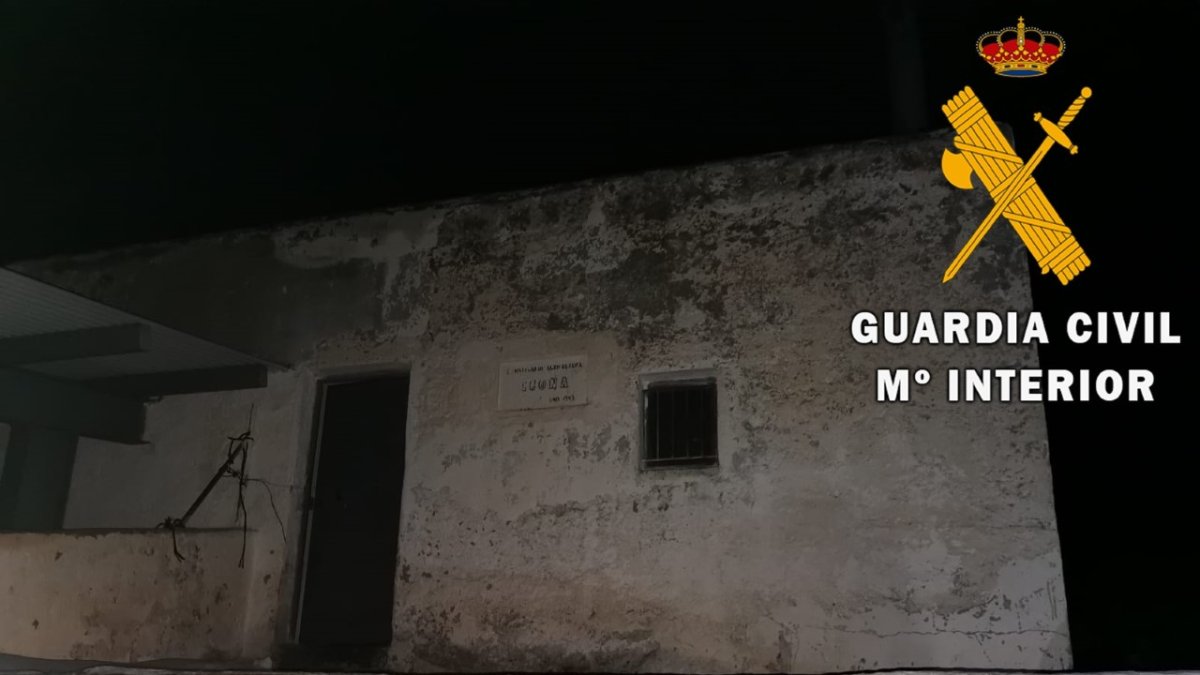 Refugio en el que se encontraba la familia.