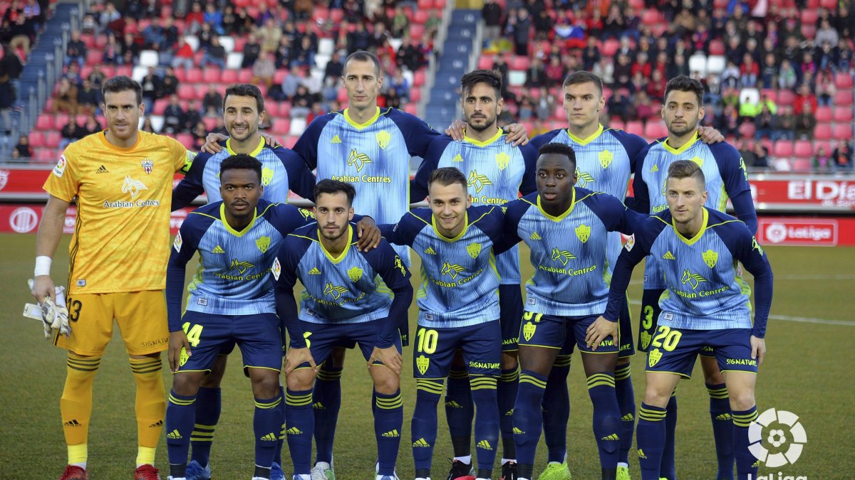 El once del Almería en Soria.