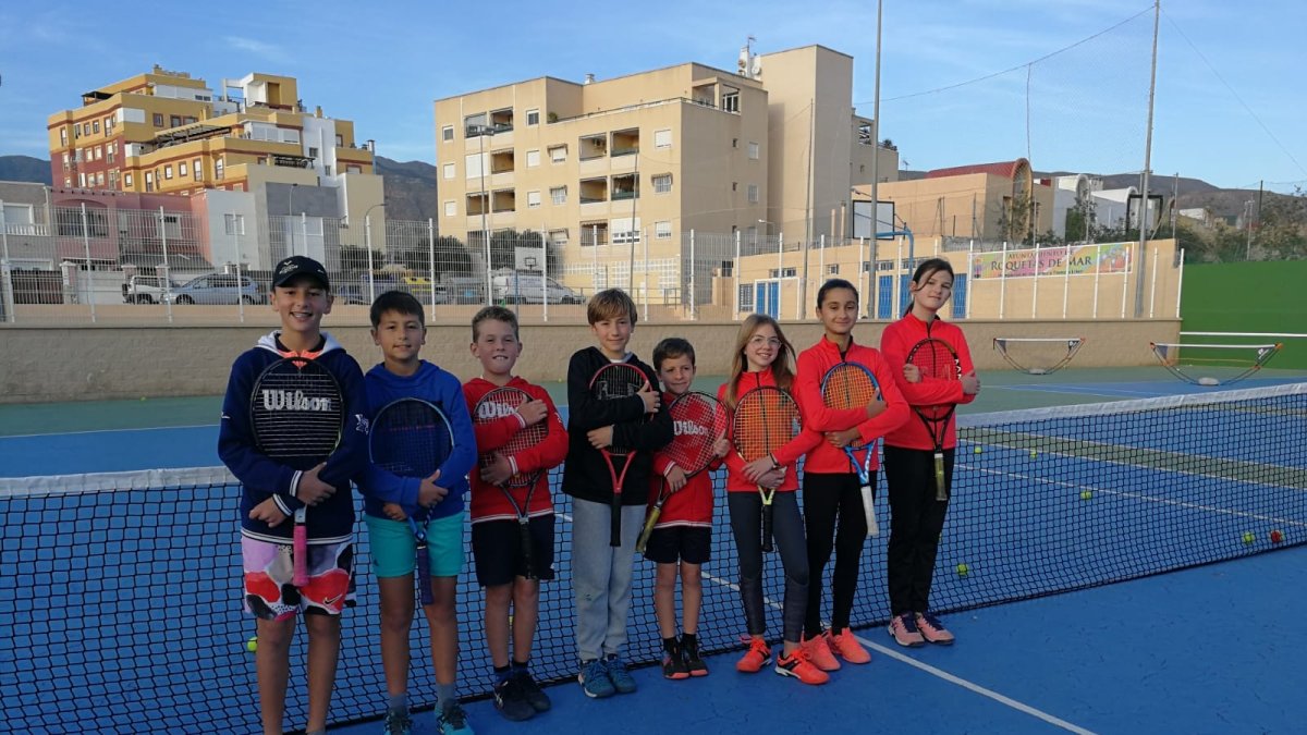 Foto de familia de los jugadores del CT Aguadulce.