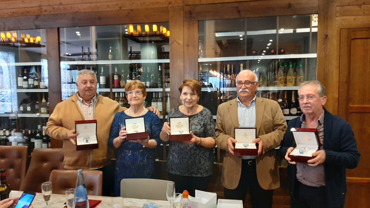 Parte de los almerienses homenajeados por Correos