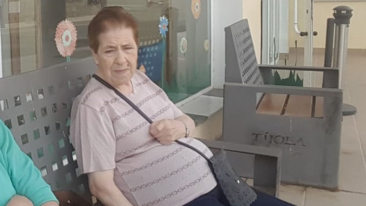 Ana García, en la residencia de mayores de Tíjola.