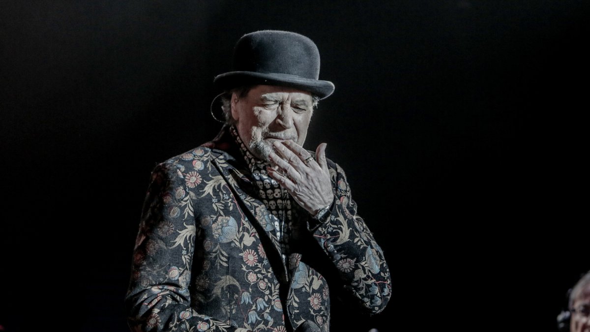 Joaquín Sabina, durante un concierto ofrecido en Madrid en enero.