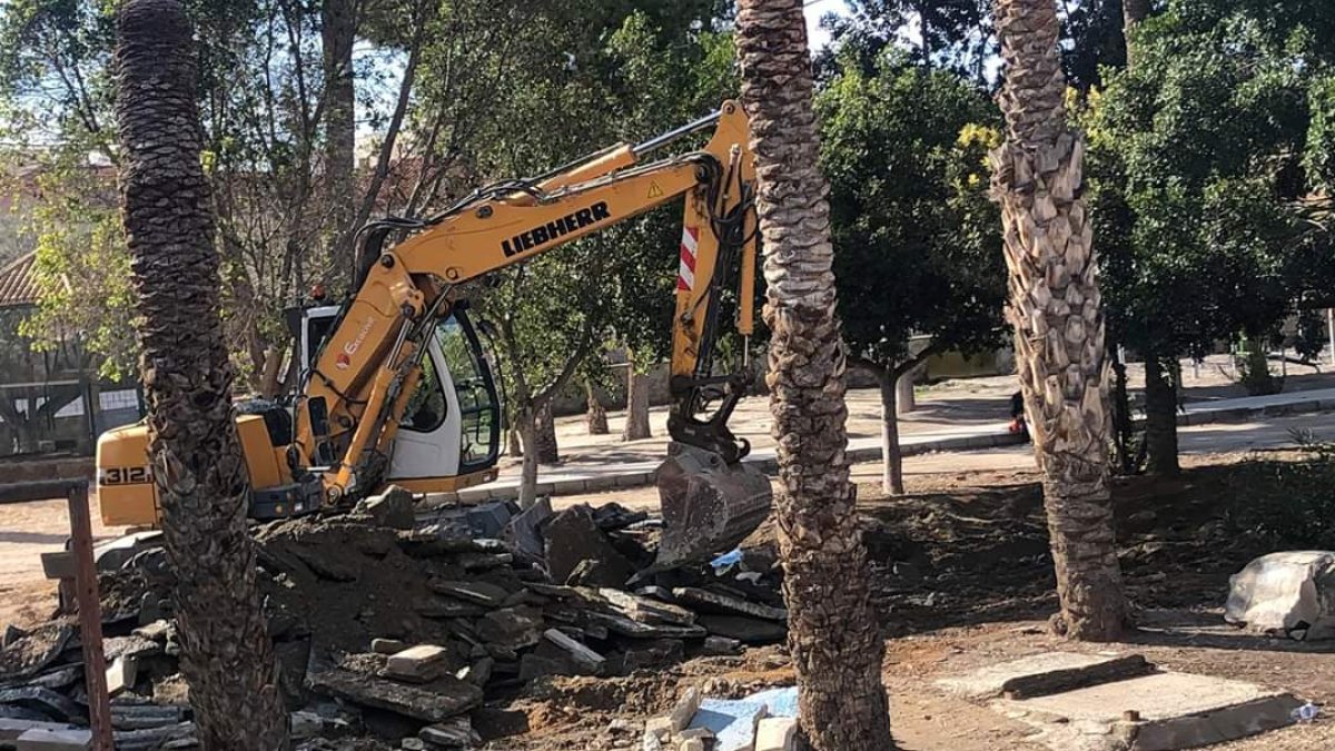 Las obras de mejora del parque cuentan con un presupuesto de 400.000 euros.