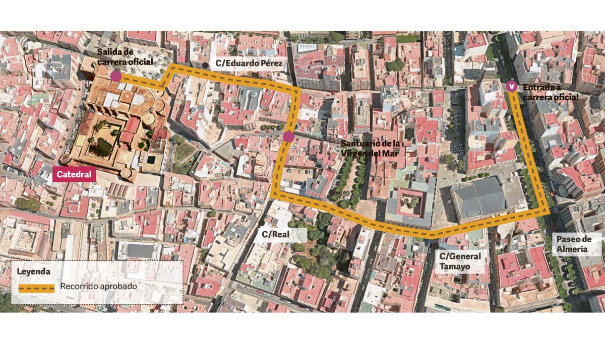 Recorrido de la nueva carrera oficial.