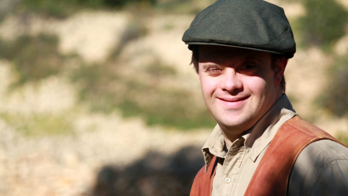 José Antonio Cazorla, en el rodaje de la película.