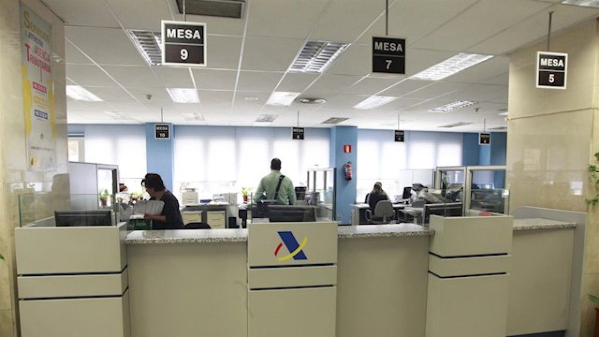 Imagen de archivo de una oficina de la Agencia Tributaria.