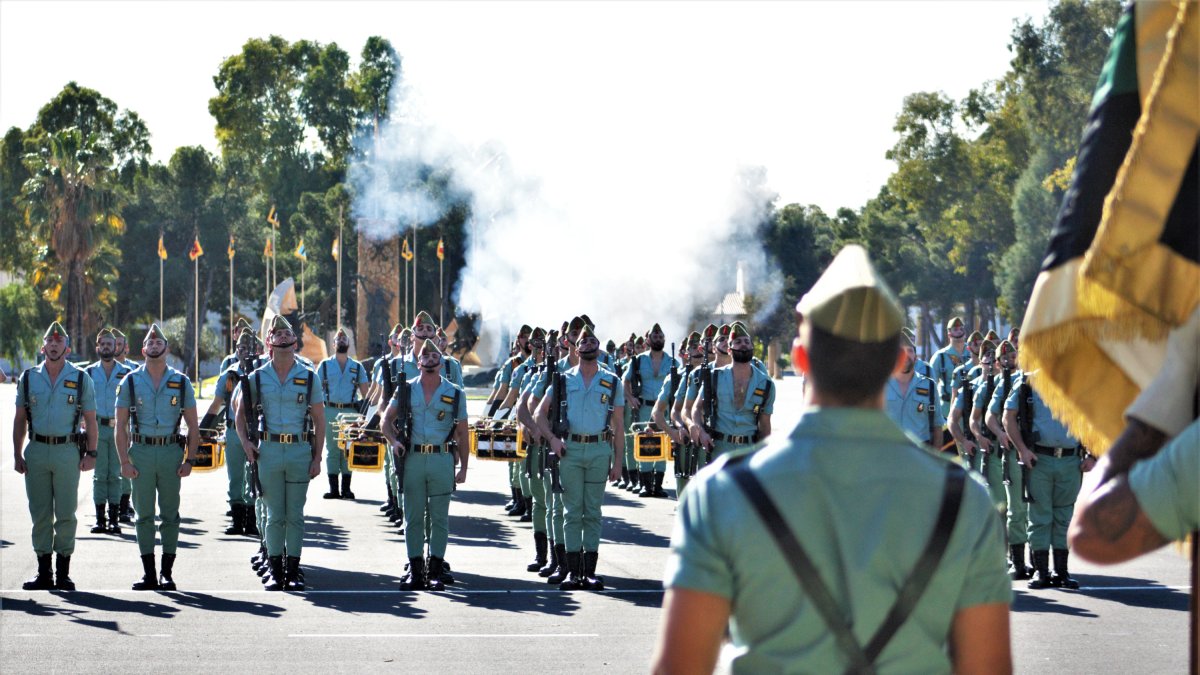 Legionarios en un acto en diciembre en Viator
