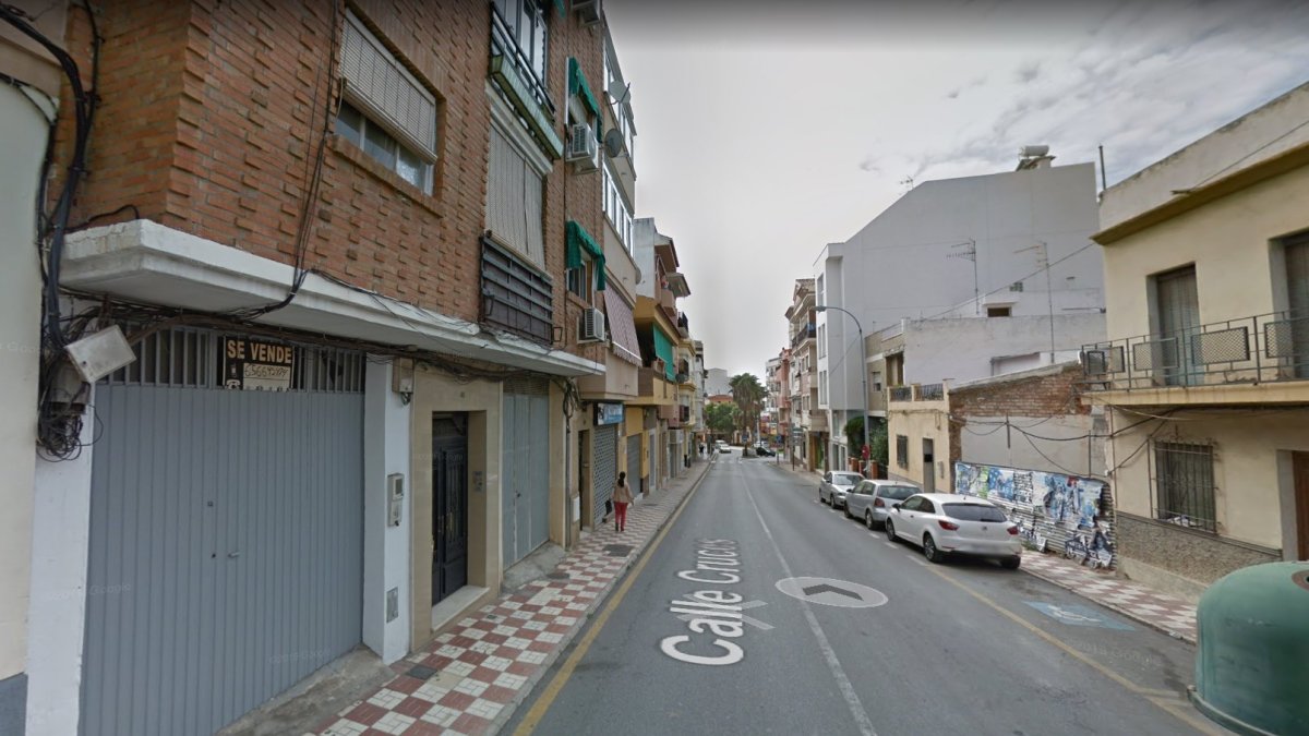Vista de la calle Cruces de Motril.