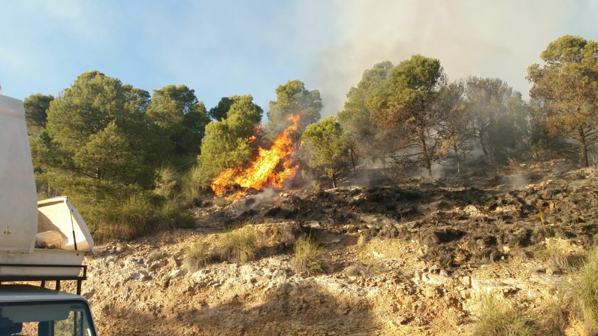 Incendio en Sierra de Gádor.