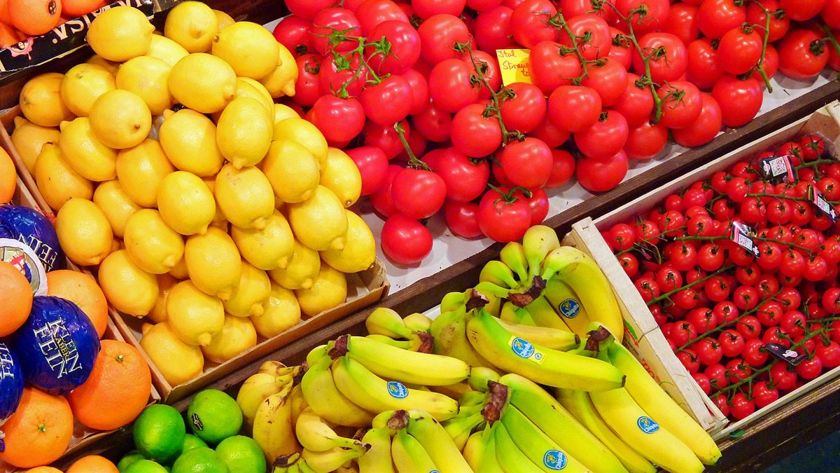 Imagen de frutas y hortalizas.
