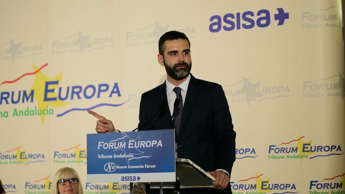 Ramón Fernández-Pacheco, durante la conferencia.