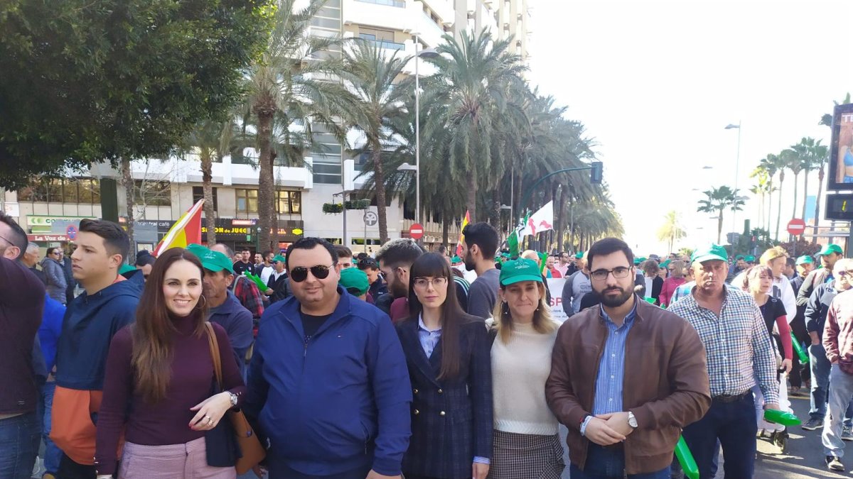 Concentración en la capital almeriense.