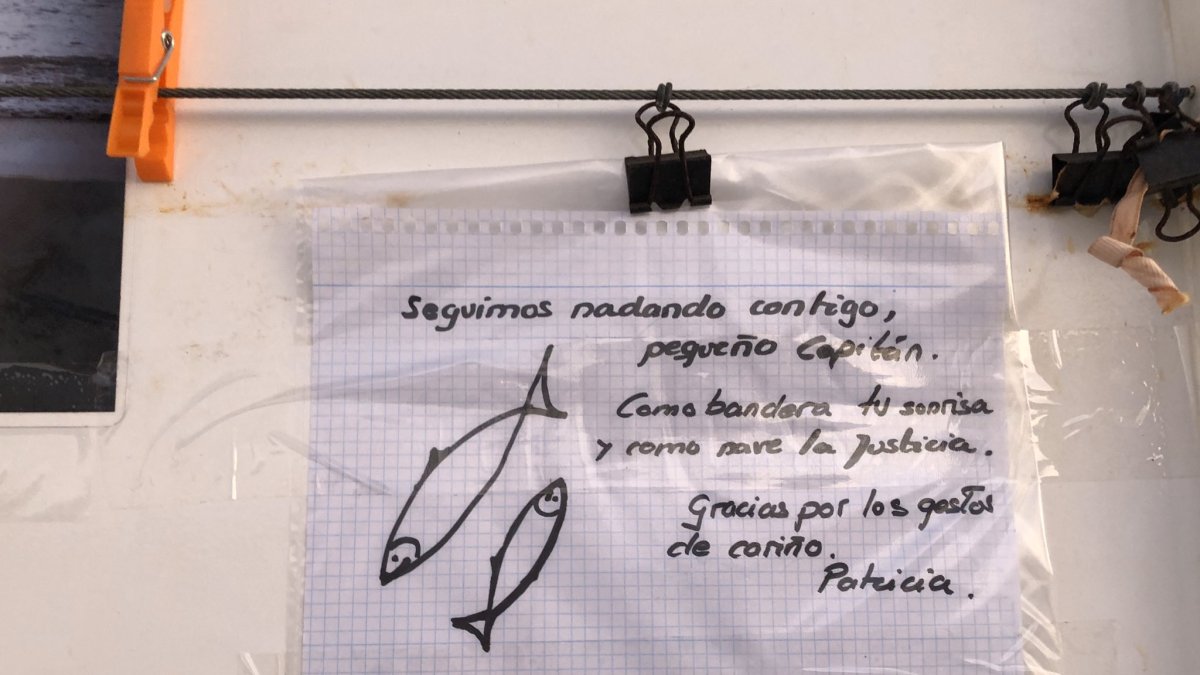 Mensaje de Patricia Ramírez en la Ballena, esta tarde.