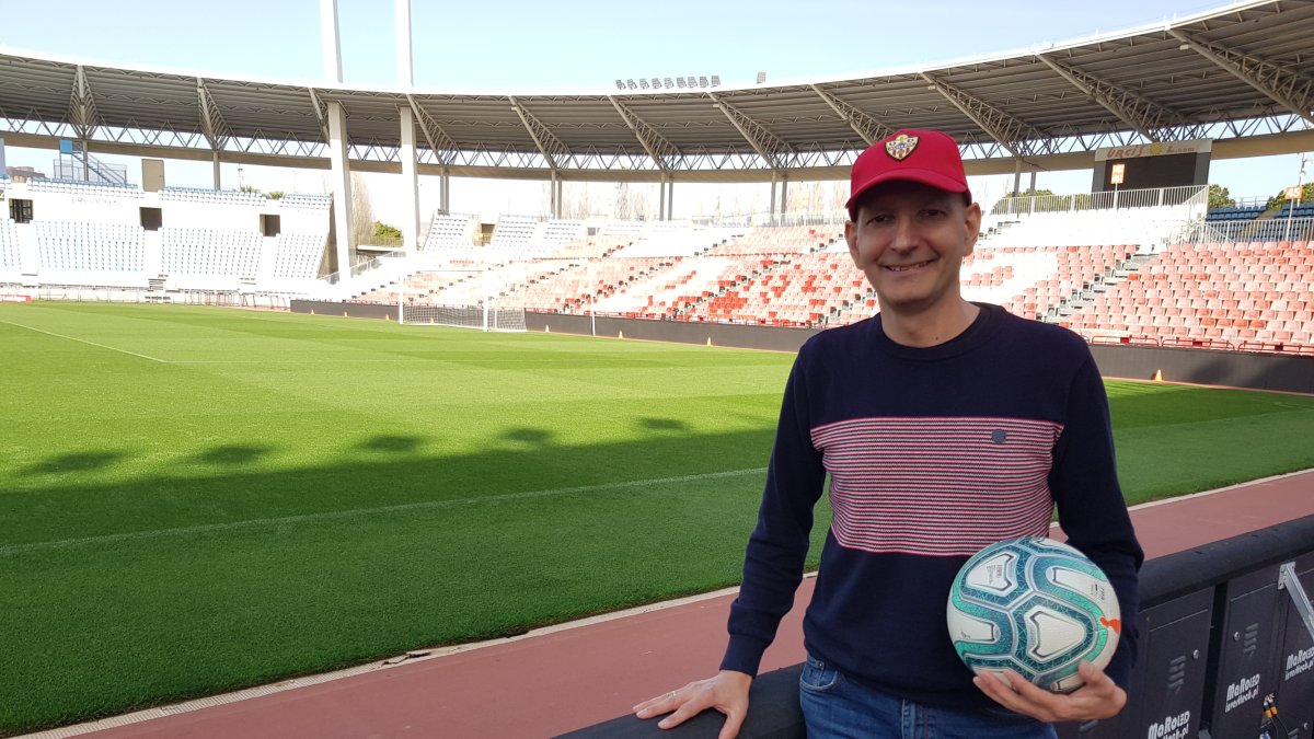 Juanjo López siempre sonriente en el Mediterráneo.