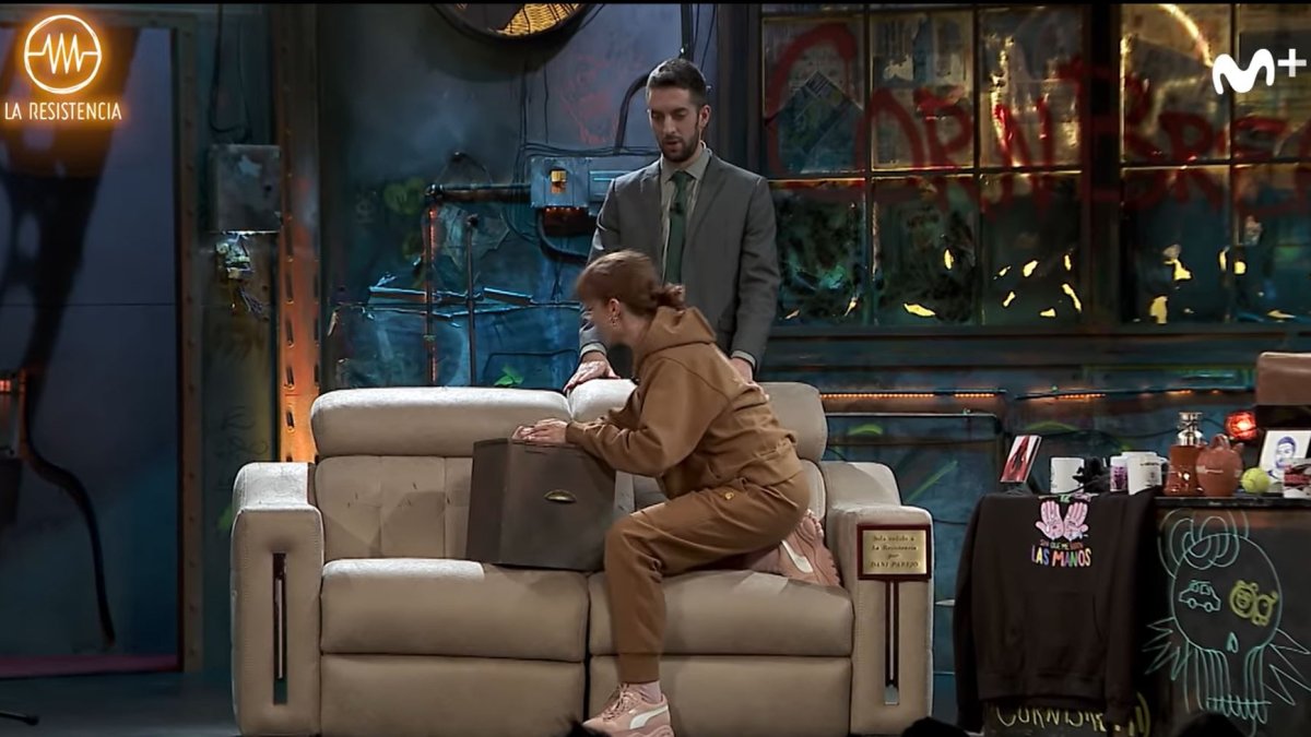 Captura de pantalla del vídeo emitido por La Resistencia.