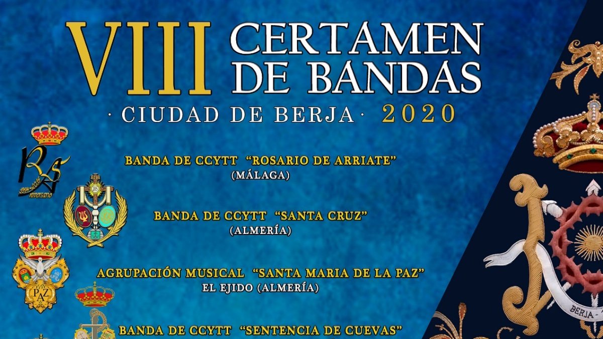 Cartel anunciador de la cita musical de Berja.