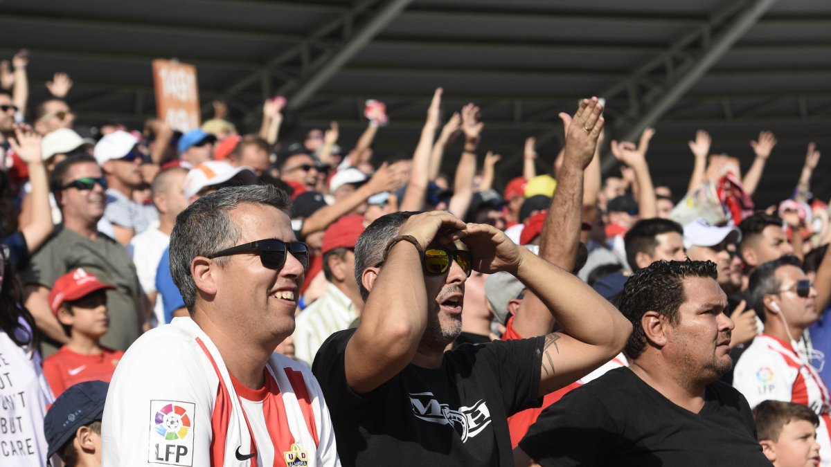 Aficionados del Almería.