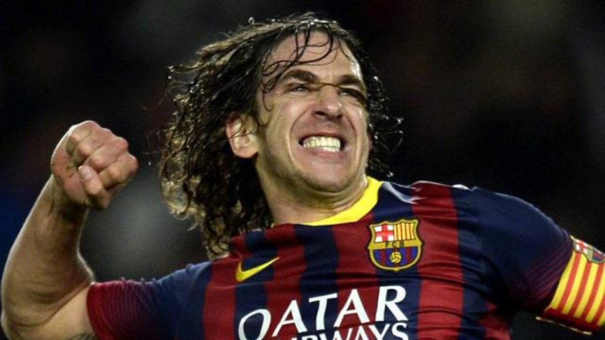Puyol en su etapa en el Barcelona.