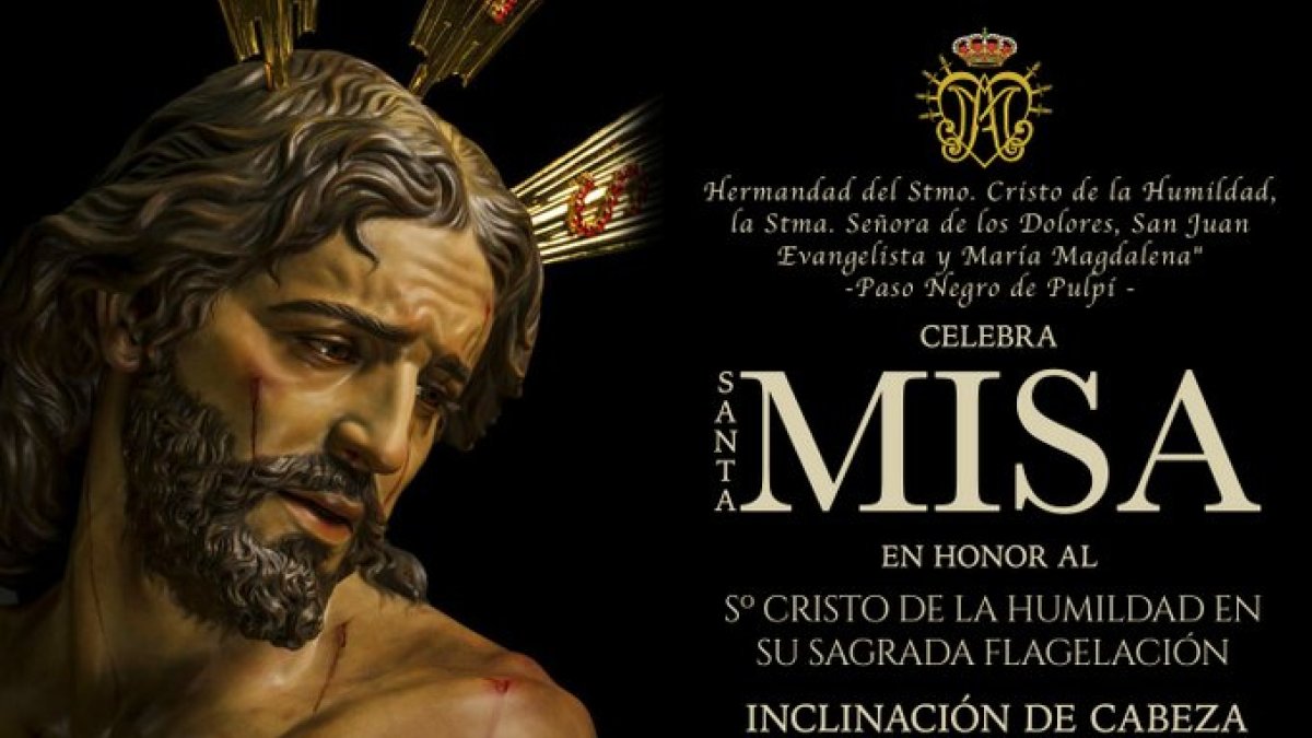 Anuncio del cambio del besapiés en Pulpí.