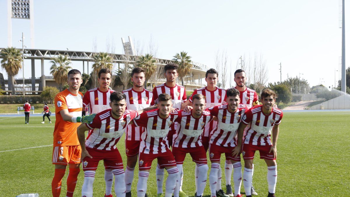 El once del filial que se enfrentó al Motril.
