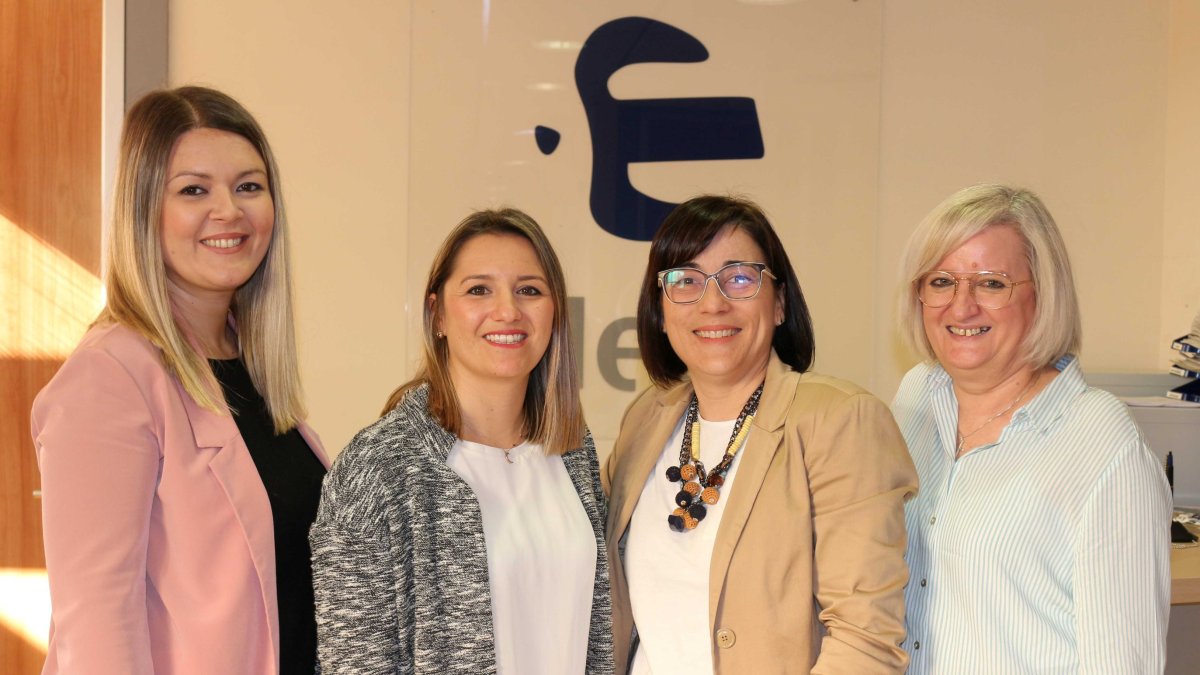 De izquierda a derecha, Belén Sánchez, Iris Hernández, Gema Cara y Ana Portero.