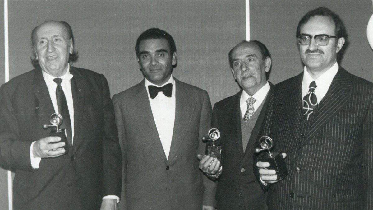 José Miguel Naveros, Ramón Gómez Vivancos, Jesús de Perceval y Miguel Garrido.