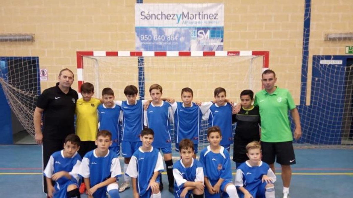 Los componentes del equipo canterano.