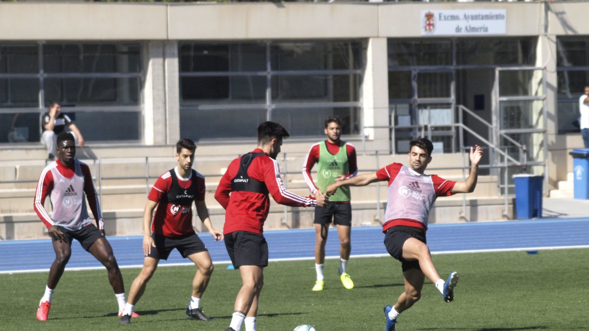 Entrenamiento de este miércoles, que se celebró a puerta abierta.