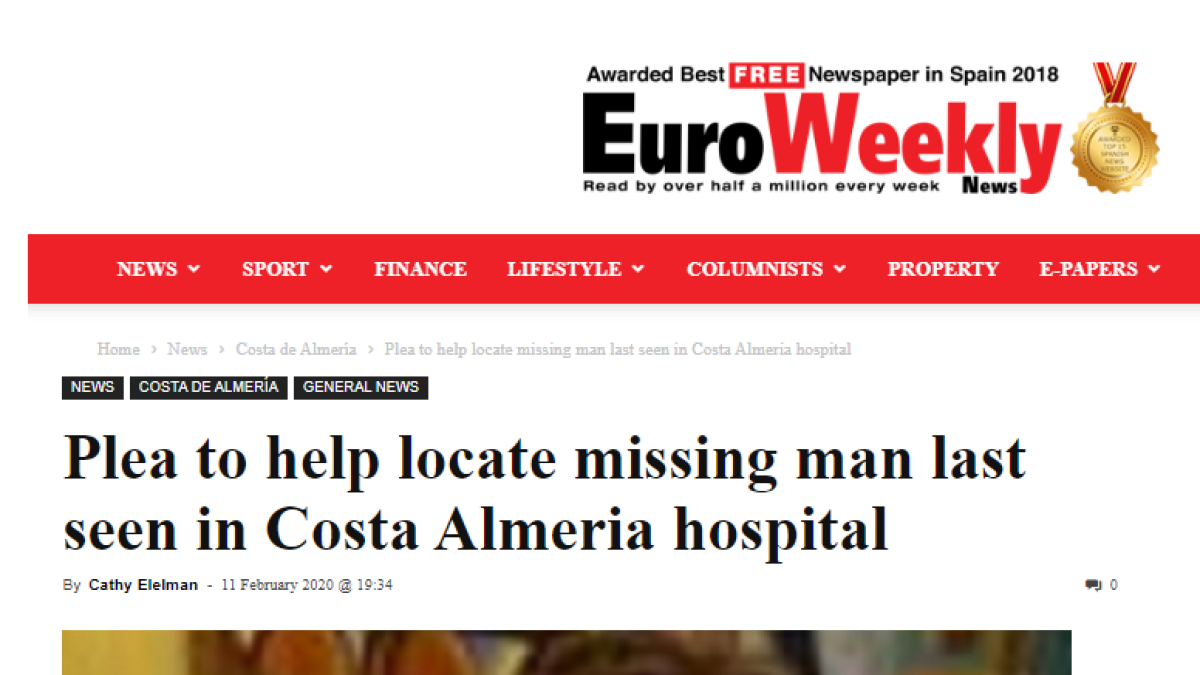 La desaparición de Gareth ha sido seguida por la prensa británica local.