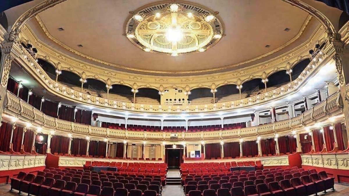 Interior del Teatro Cervantes de Almería.