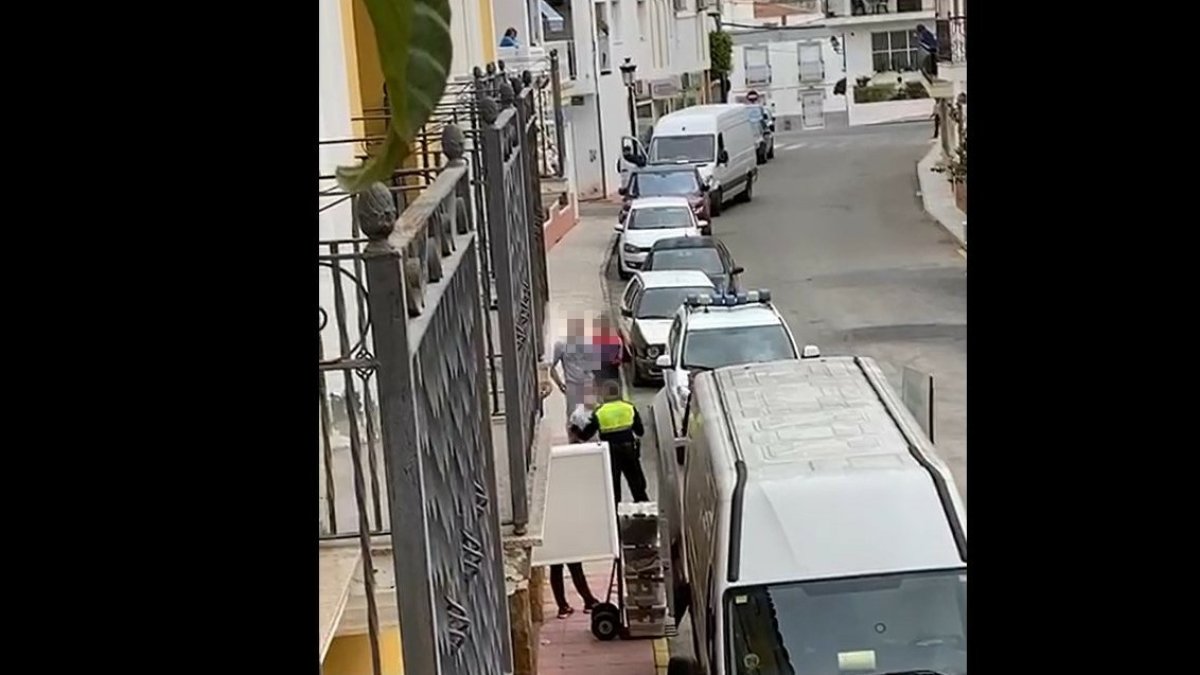 Imagen del incidente en una captura de uno de los vídeos que circulan por WhatsApp.