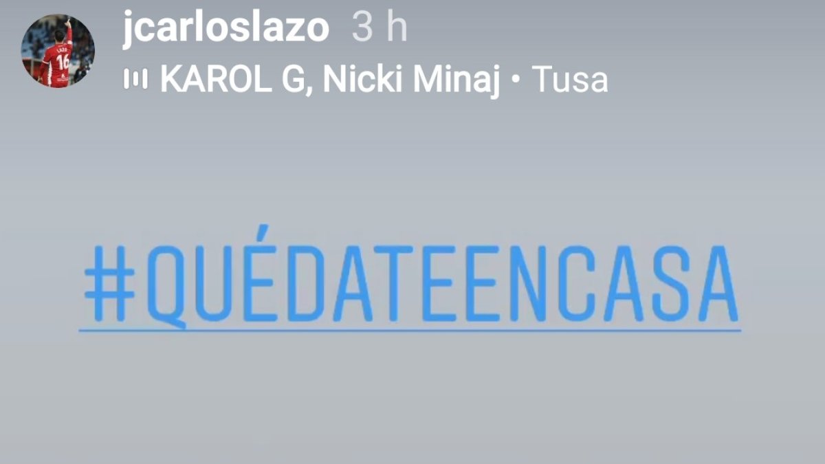 Lazo con su pareja entrenando en casa.