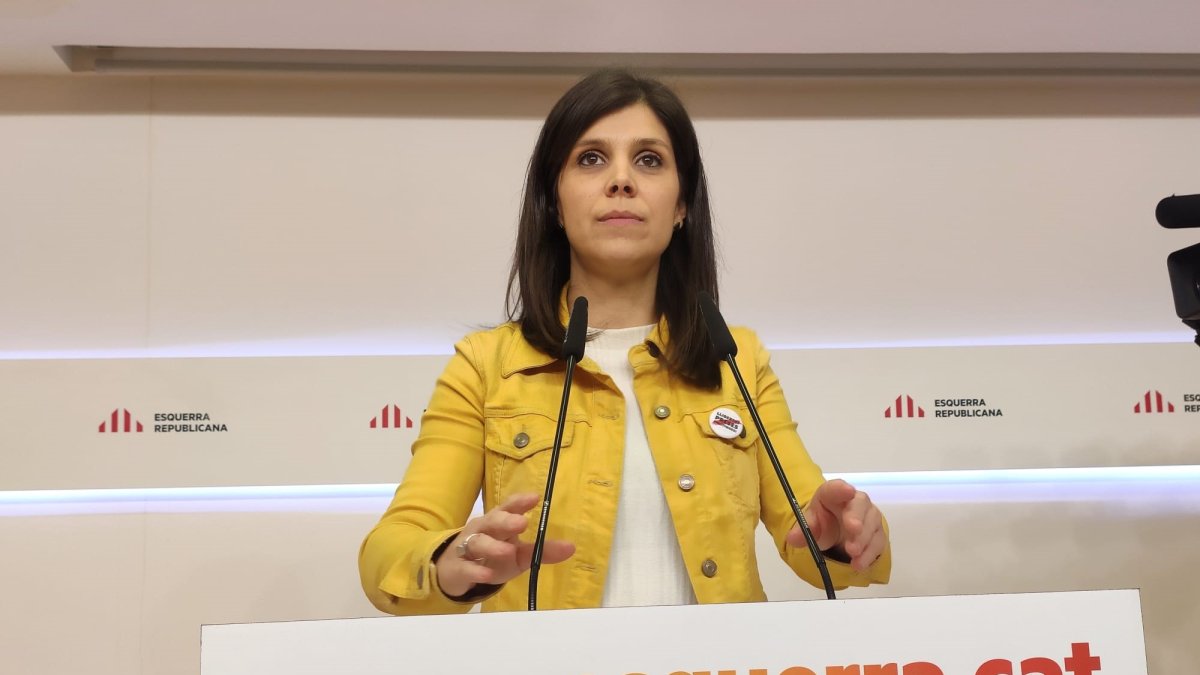 La secretaria general adjunta y portavoz de ERC, Marta Vilalta.